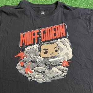 Funko Pop! Tees Star Wars The Mandalorian Moff Gideon Black‎ T-Shirt Size XL